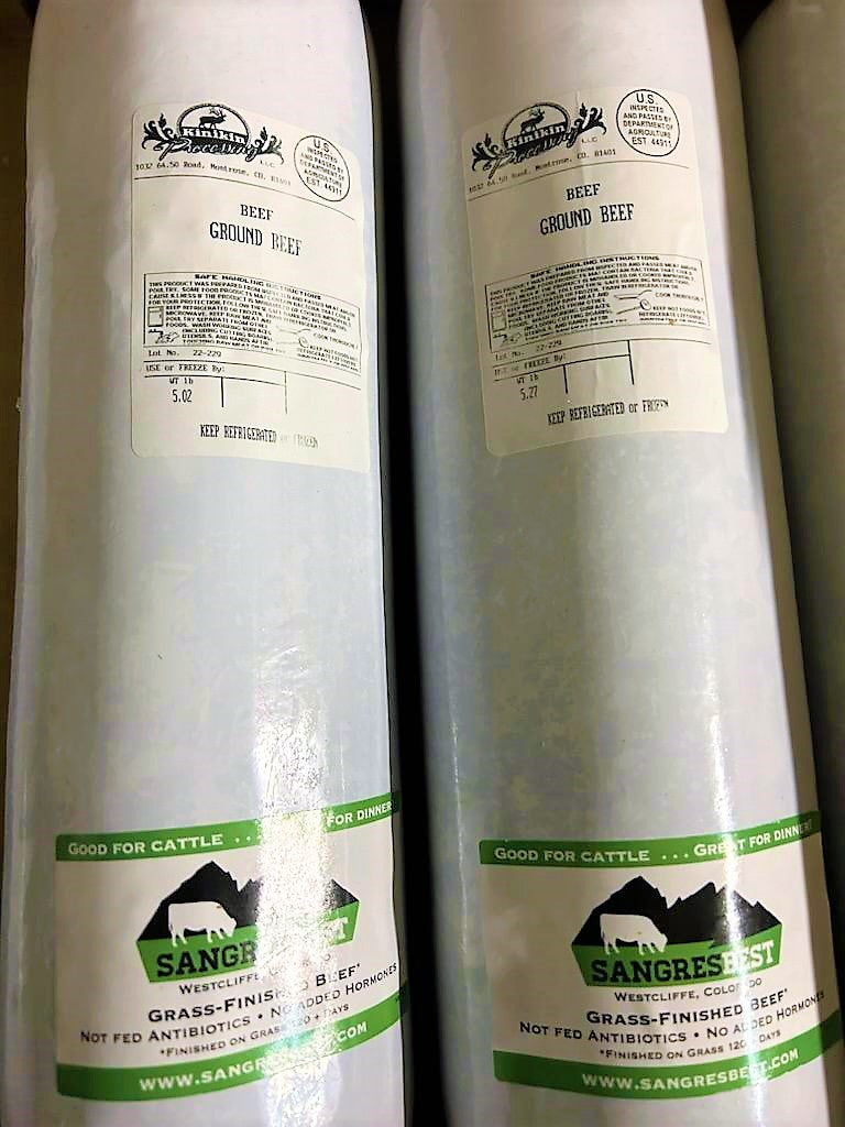 5lb Chub of Premium Ground Beef: Sold in Packs of 4 (20lb Total)